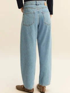 5 tasche mom fit in denim - BLUE JEANS