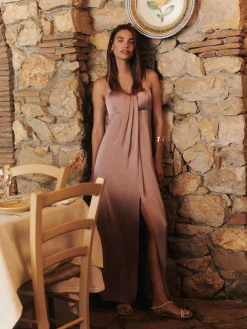 Abito a bustier in raso - MALVA