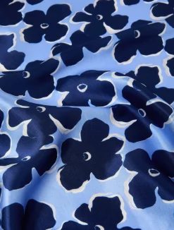 Bandana in twill di seta - AZZURRO INTENSO