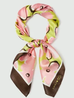 Bandana in twill di seta - VERDE MELA