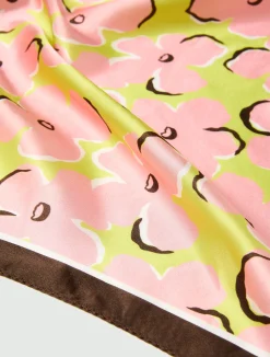 Bandana in twill di seta - VERDE MELA