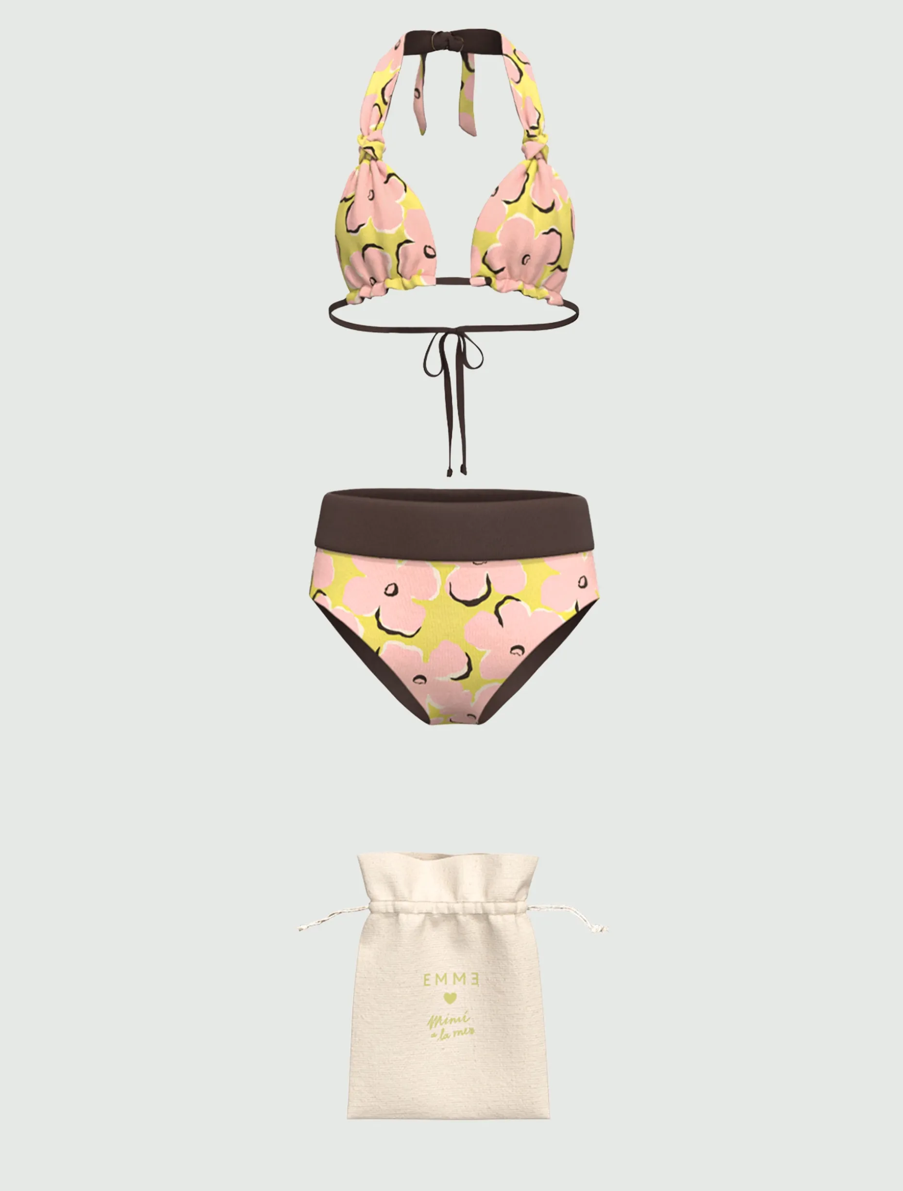 Bikini reversibile - GIALLO ACIDO