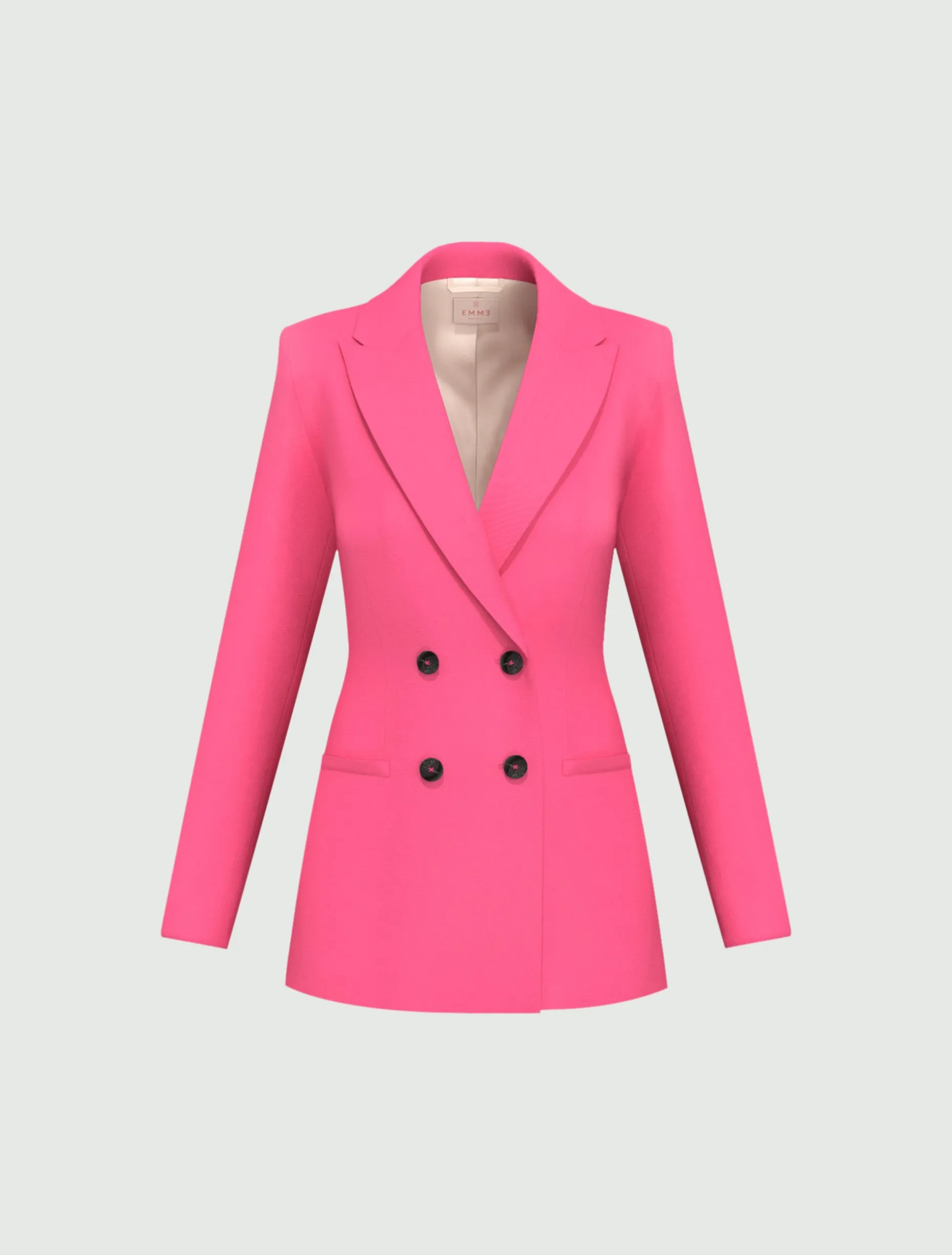 Blazer doppiopetto stretch - ROSA ANTICO