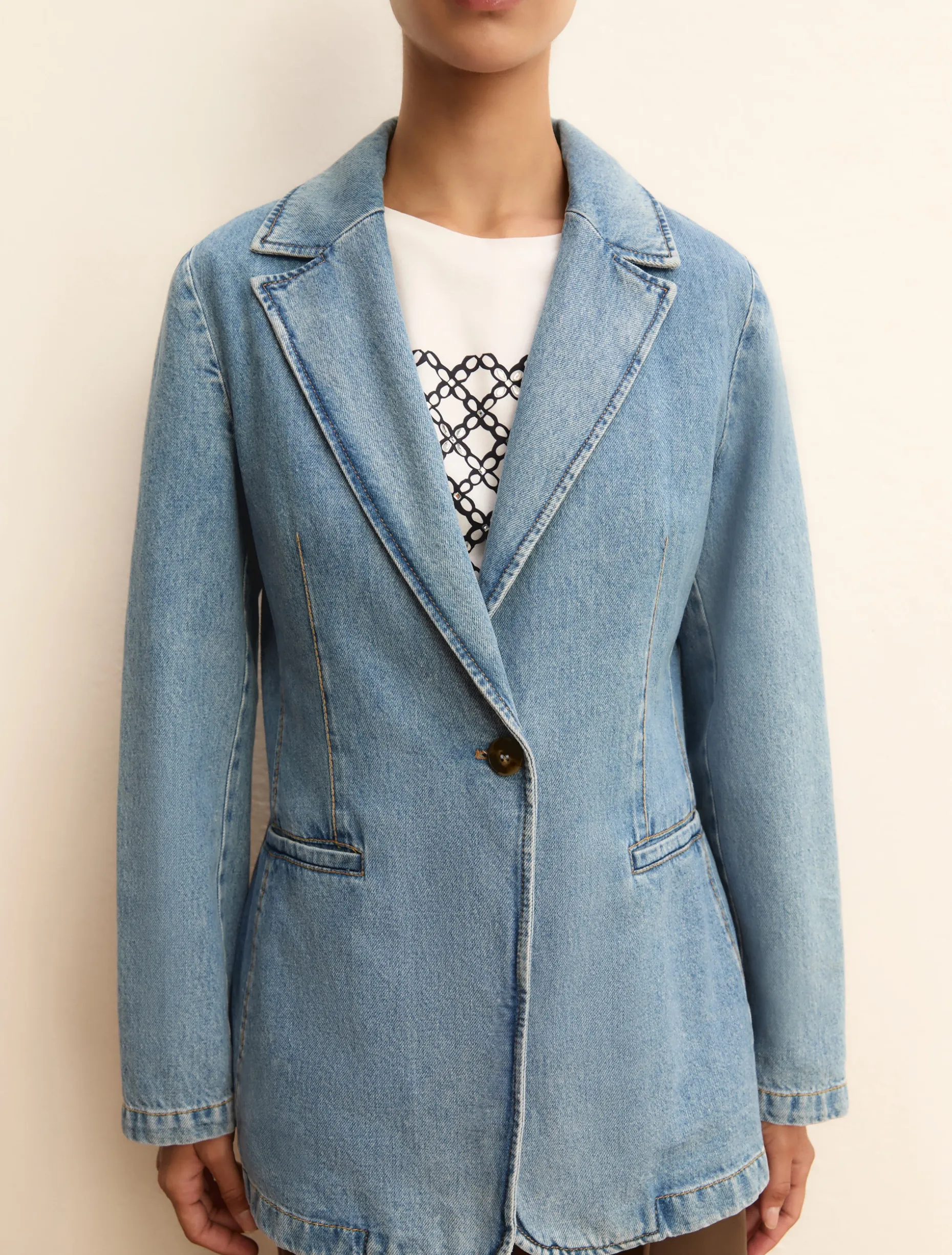 Blazer in denim - BLUE JEANS