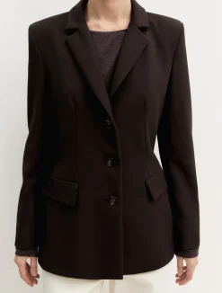 Blazer stretch - TESTA DI MORO