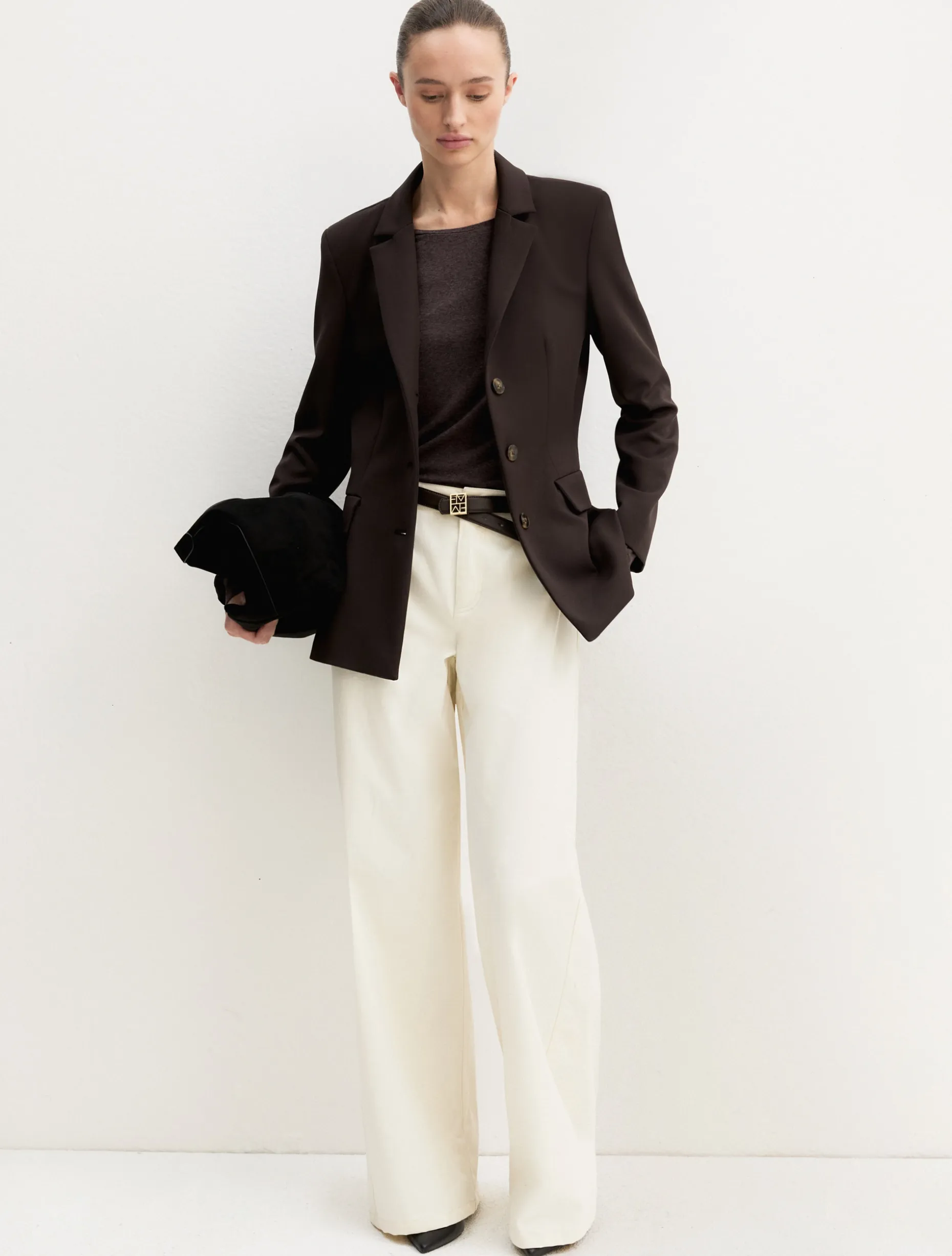 Blazer stretch - TESTA DI MORO