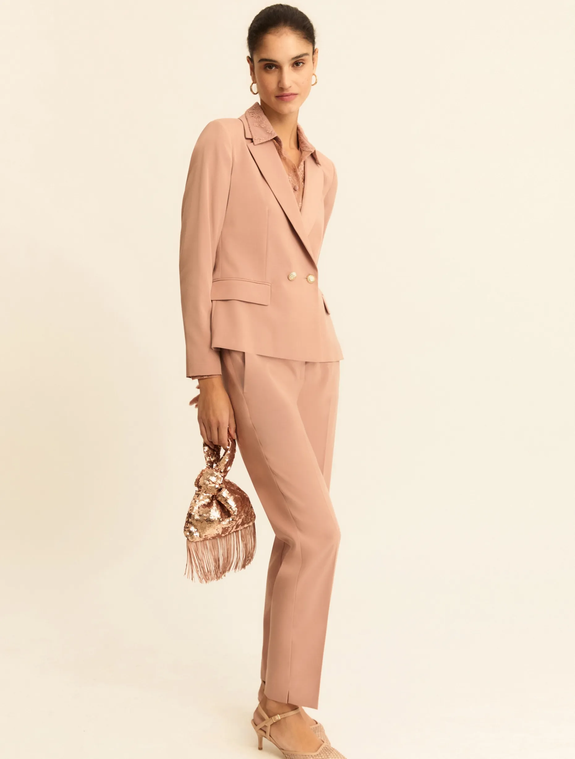 Blazer doppiopetto in faille stretch - MALVA