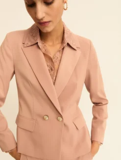 Blazer doppiopetto in faille stretch - MALVA