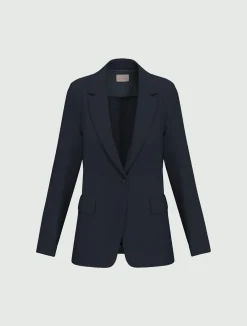 Blazer in lino - BLU NOTTE