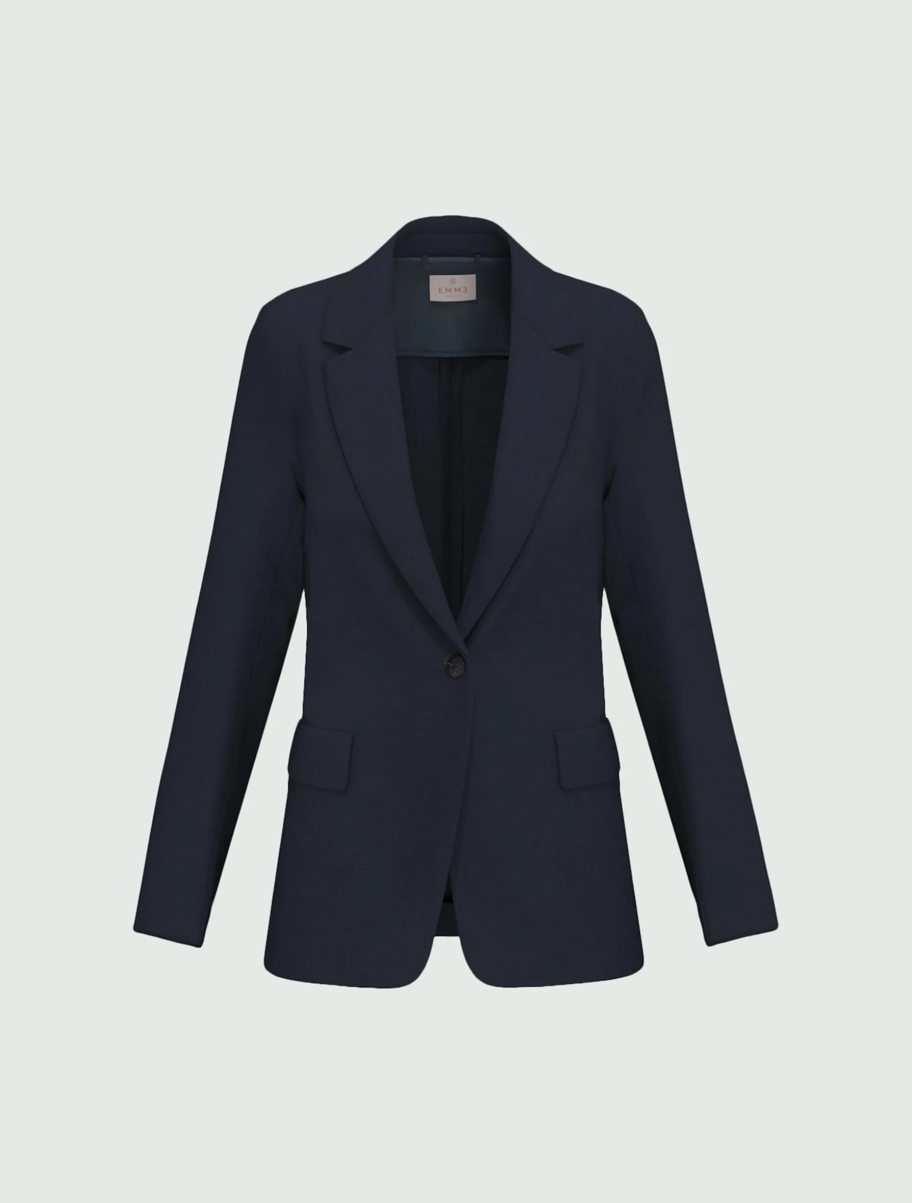 Blazer in lino - BLU NOTTE