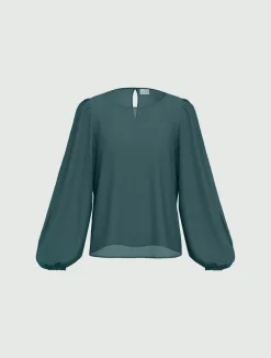 Blusa in crepe di viscosa - VERDE