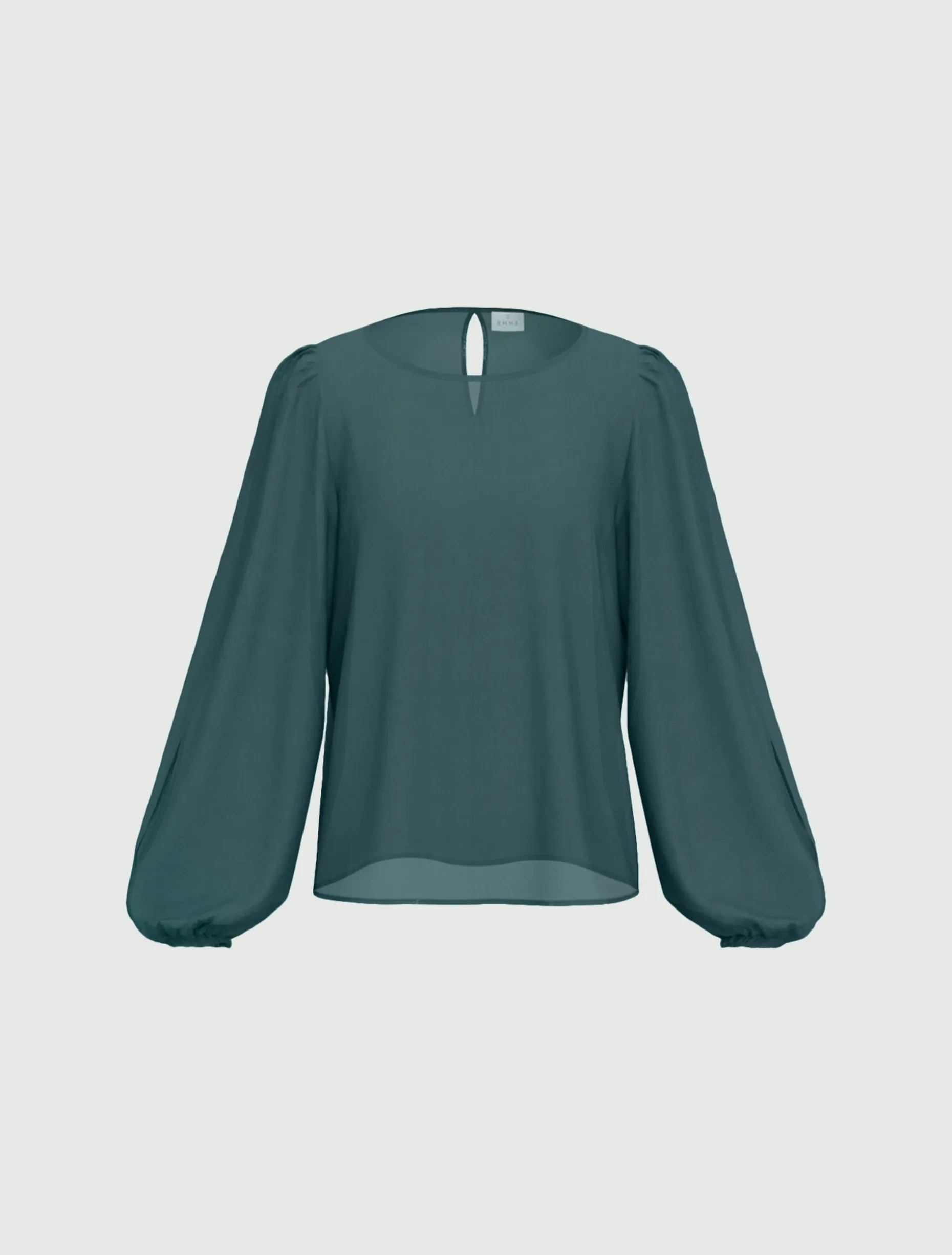 Blusa in crepe di viscosa - VERDE