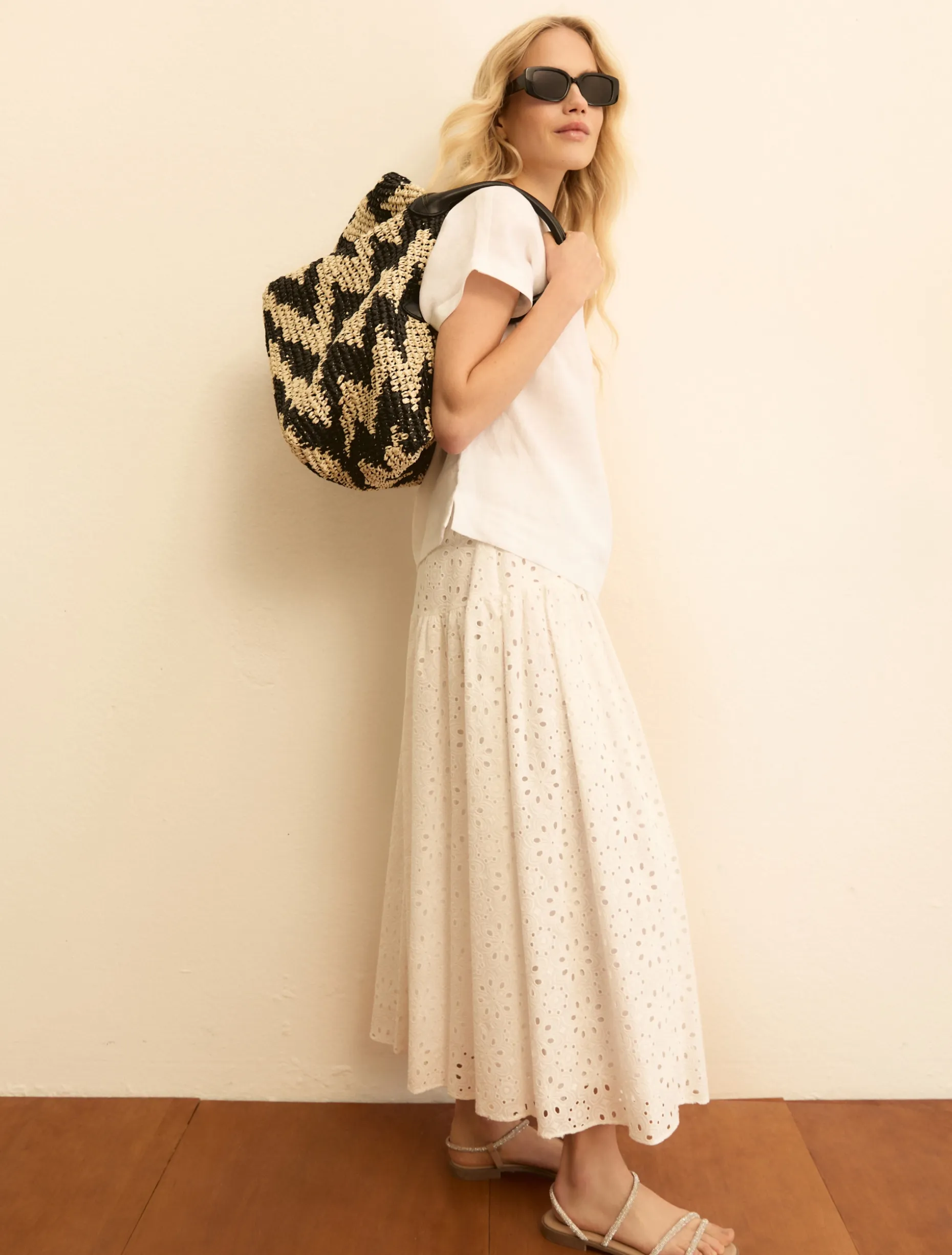 Blusa in lino lavato - BIANCO