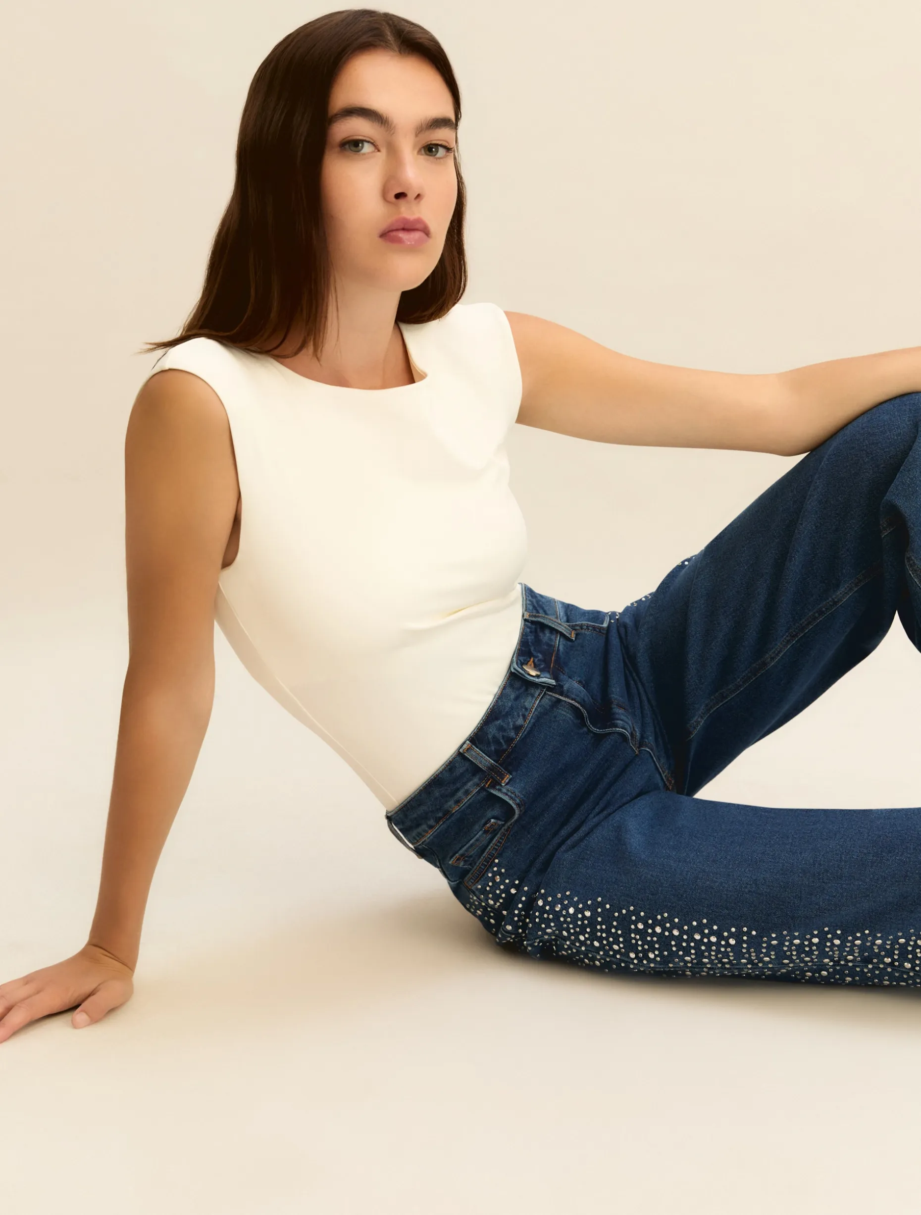 Body in jersey stretch - BIANCO LANA