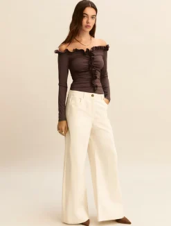 Body off shoulder in jersey stretch - TESTA DI MORO
