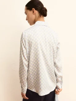 Camicia in twill - AZZURRO