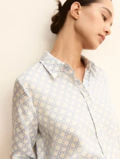 Camicia in twill - AZZURRO