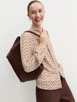 Camicia in crêpe con sciarpina - AVORIO