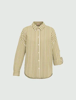 Camicia in misto viscosa - VERDE MILITARE