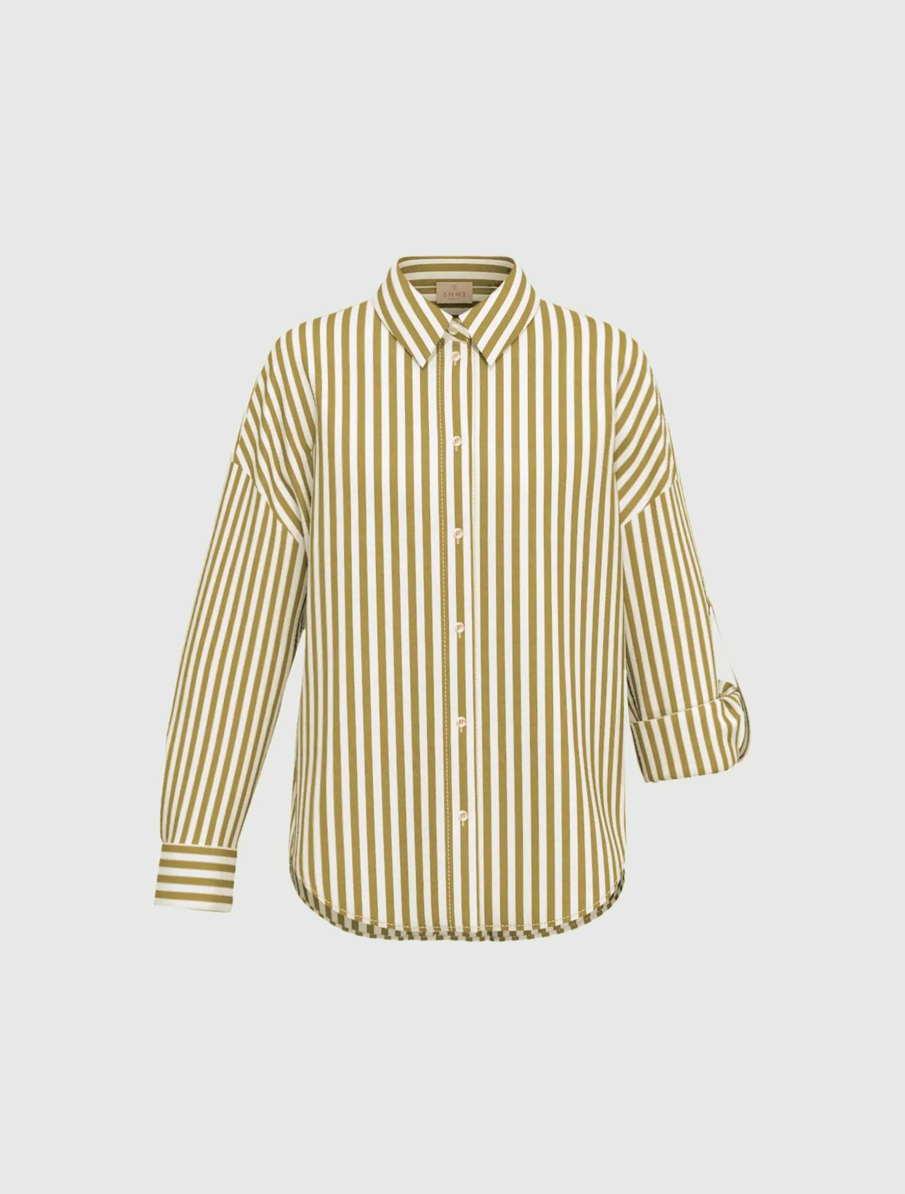 Camicia in misto viscosa - VERDE MILITARE
