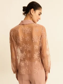 Camicia in pizzo chantilly - MALVA