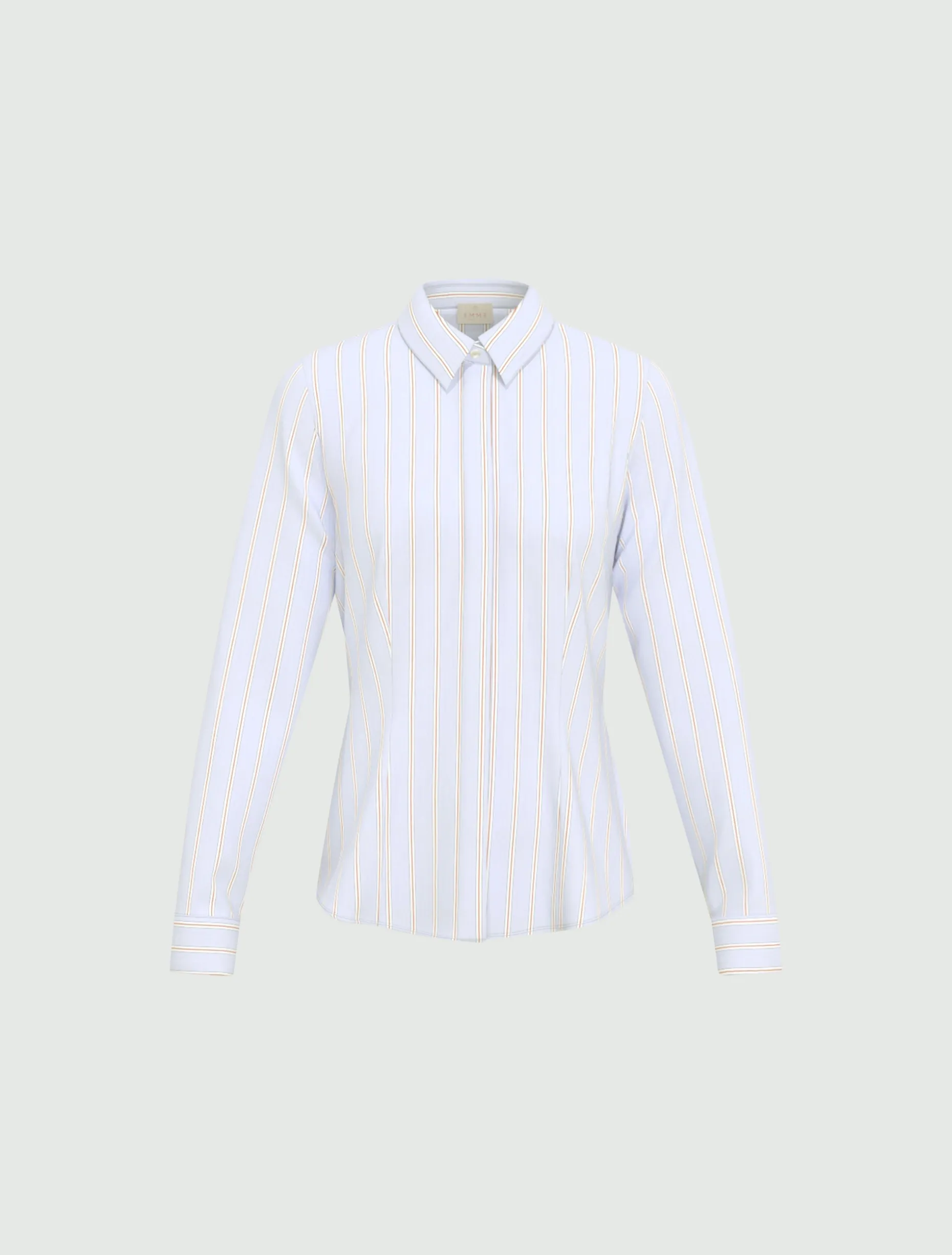 Camicia in popeline - AZZURRO