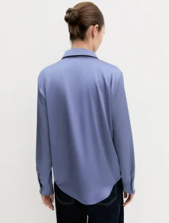 Camicia in raso stretch - ORTENSIA