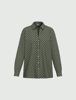 Camicia in twill stampato - SALVIA