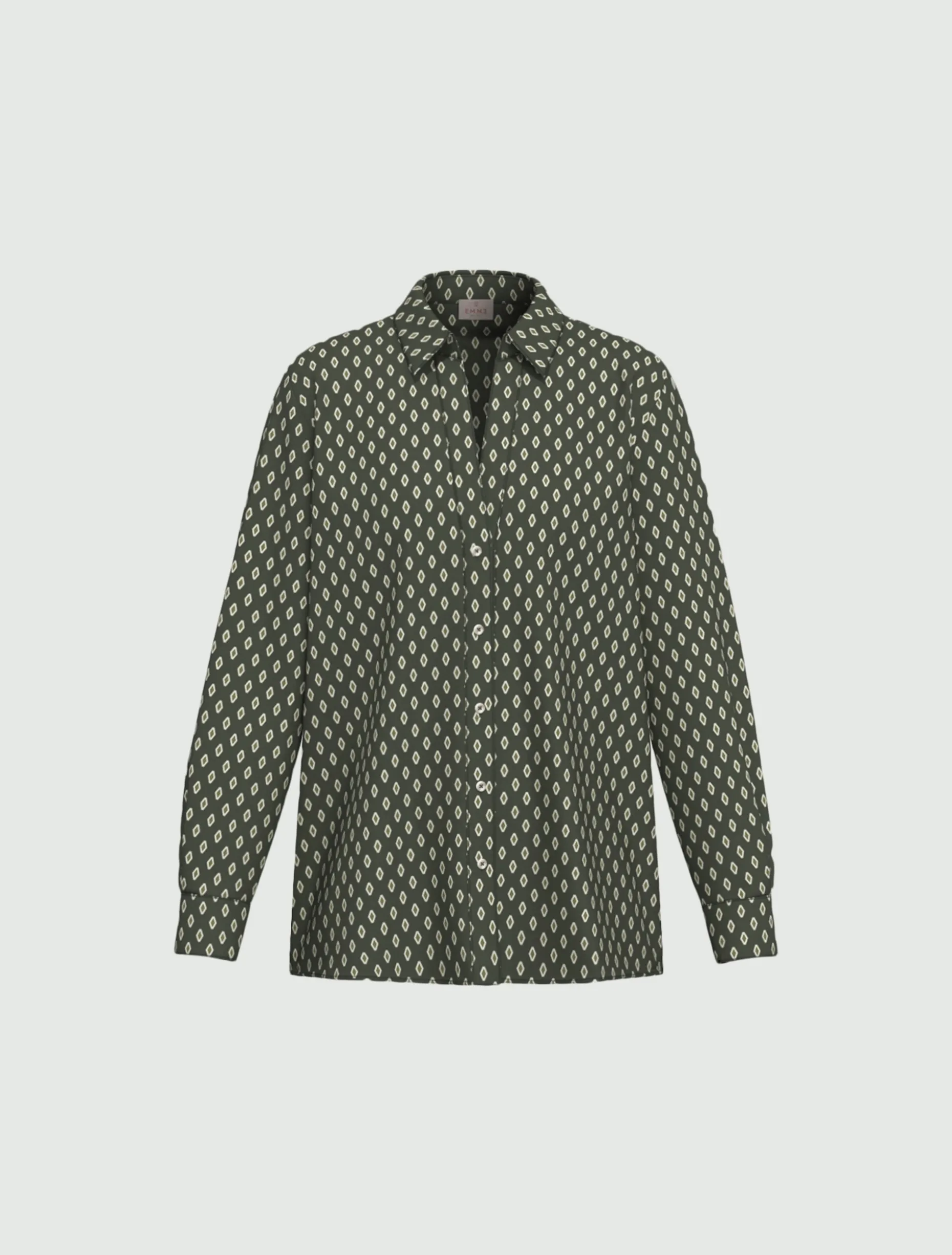 Camicia in twill stampato - SALVIA