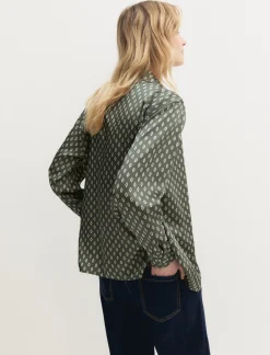 Camicia in twill stampato - SALVIA