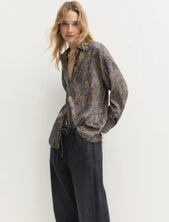 Camicia in twill stampato - ORTENSIA