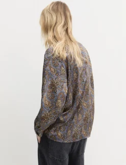 Camicia in twill stampato - ORTENSIA