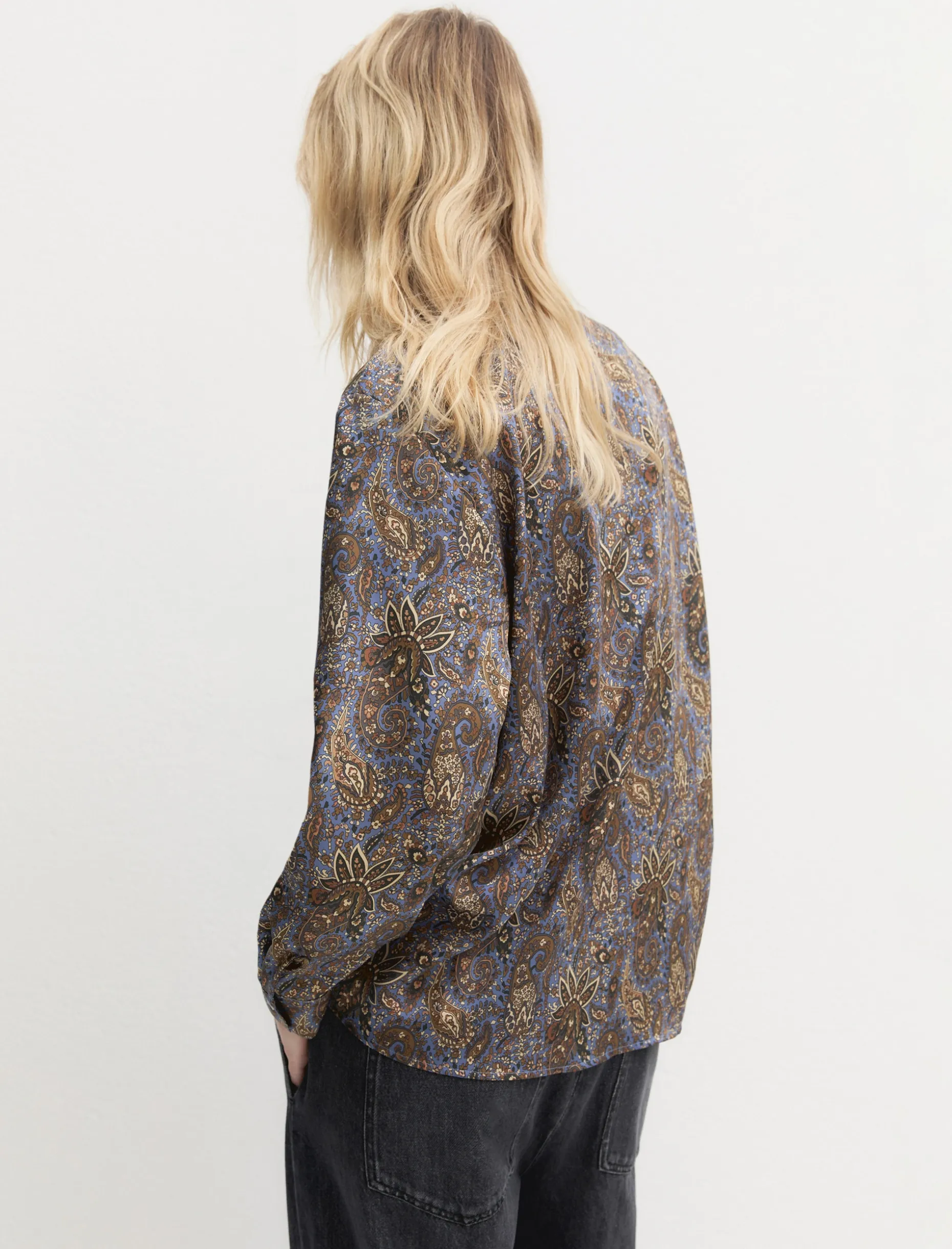 Camicia in twill stampato - ORTENSIA