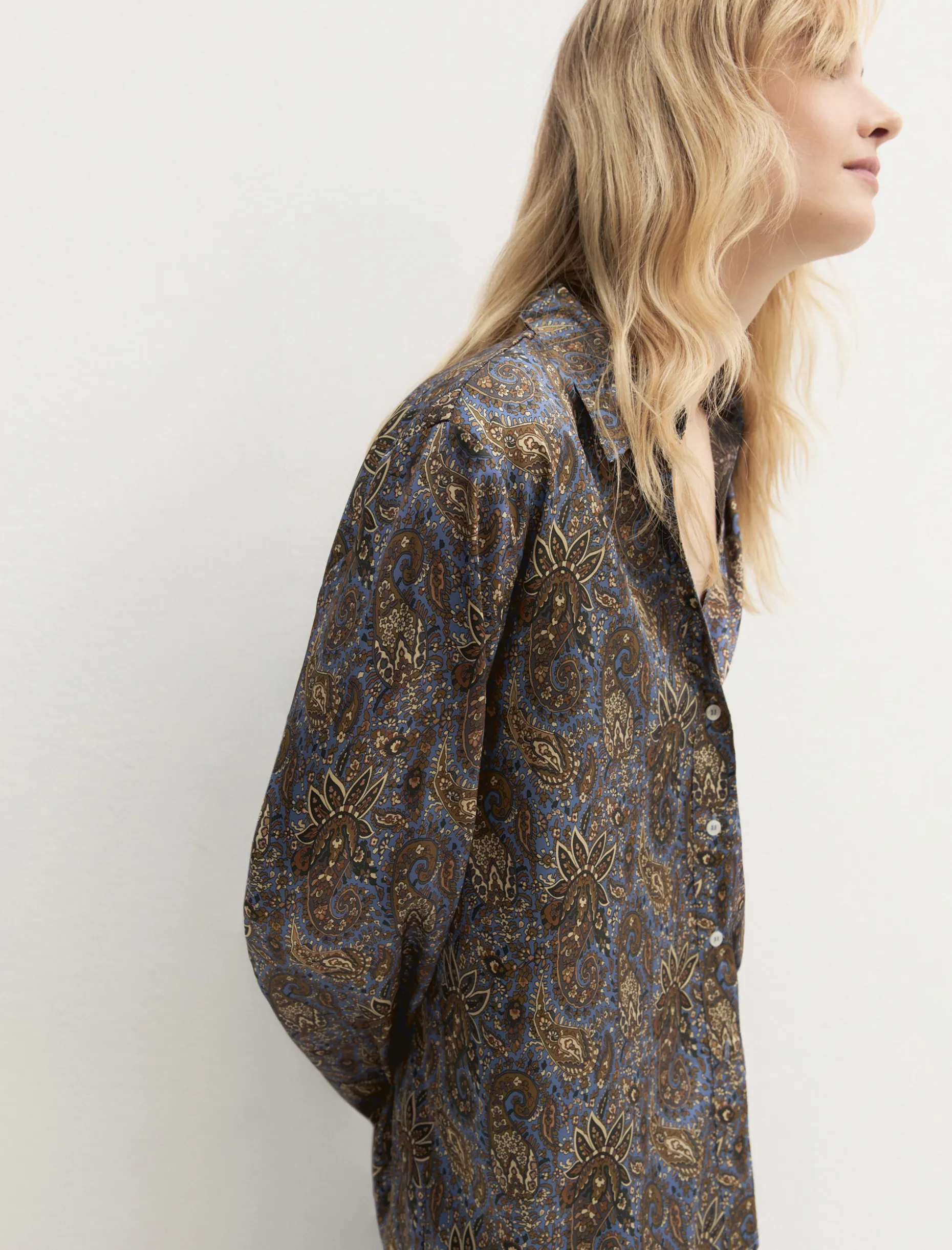 Camicia in twill stampato - ORTENSIA