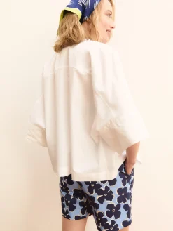 Camicia manica a kimono - BIANCO