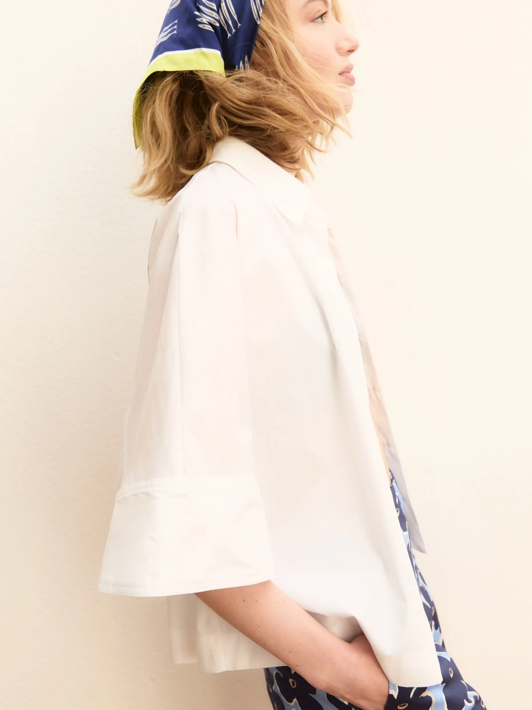 Camicia manica a kimono - BIANCO