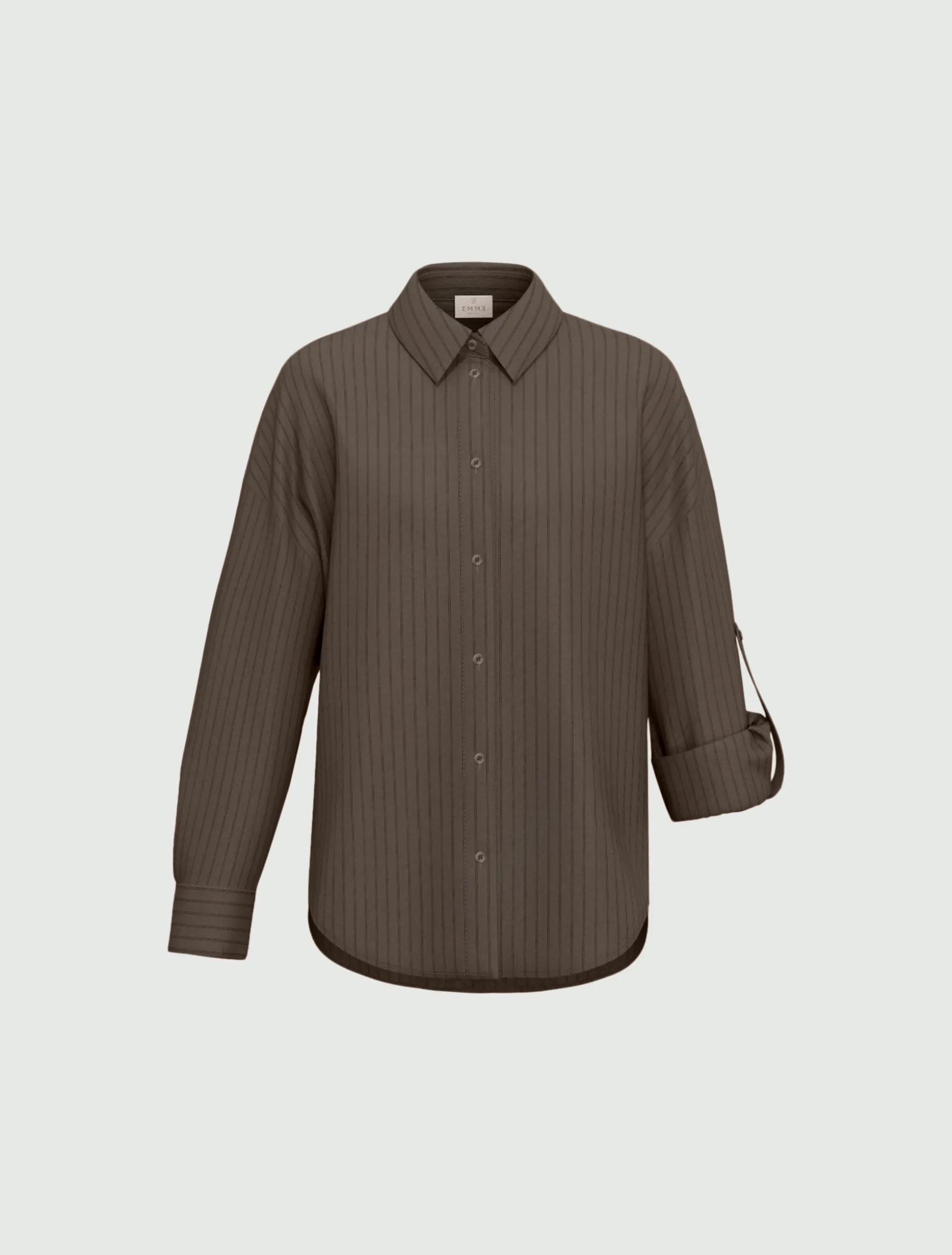 Camicia in misto viscosa - GRIGIO VERDE
