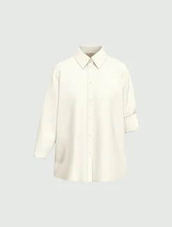 Camicia in tela di puro lino - BIANCO