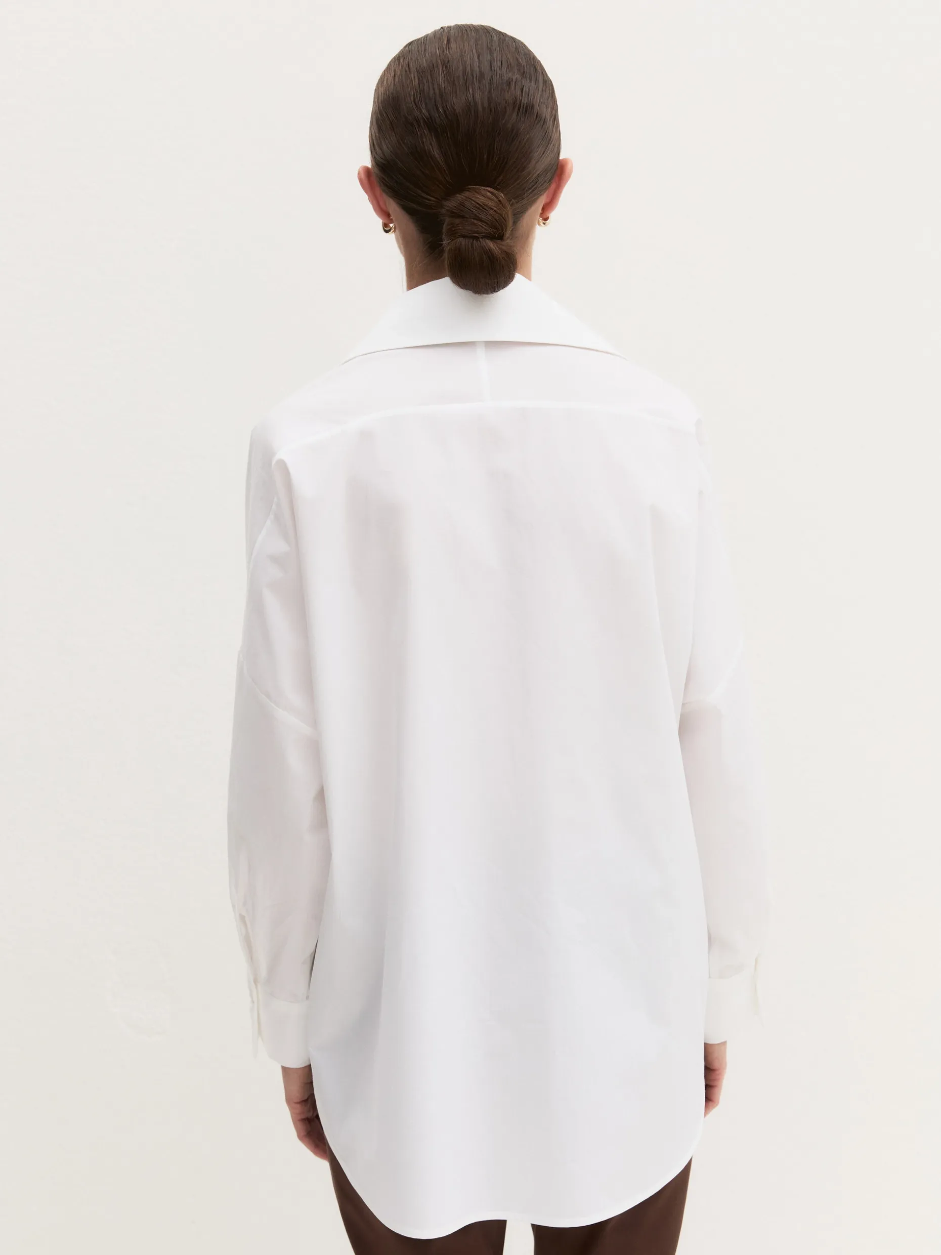 Camicia over con nastro - BIANCO
