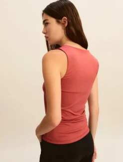 Canotta in jersey interlock stretch - CILIEGIA