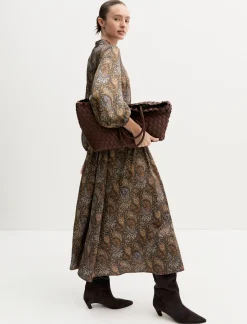 Chemisier lungo in twill stampato - SOTTOBOSCO