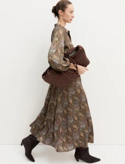Chemisier lungo in twill stampato - SOTTOBOSCO
