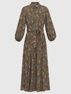 Chemisier lungo in twill stampato - SOTTOBOSCO