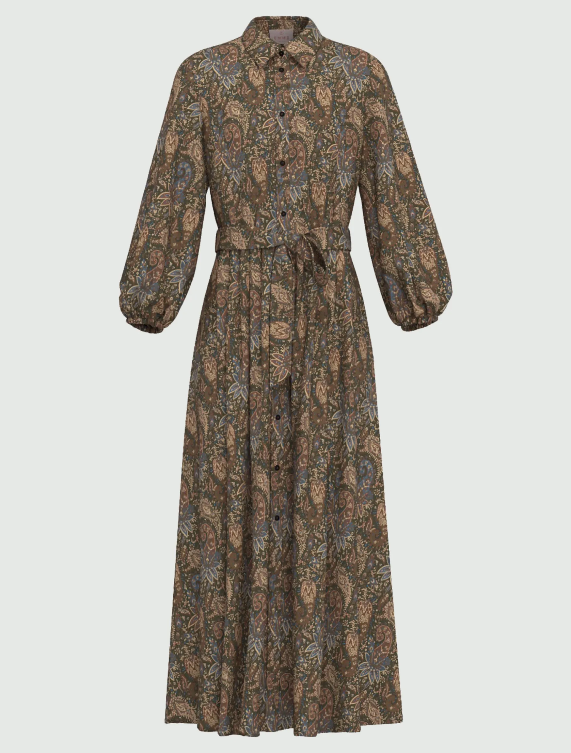 Chemisier lungo in twill stampato - SOTTOBOSCO