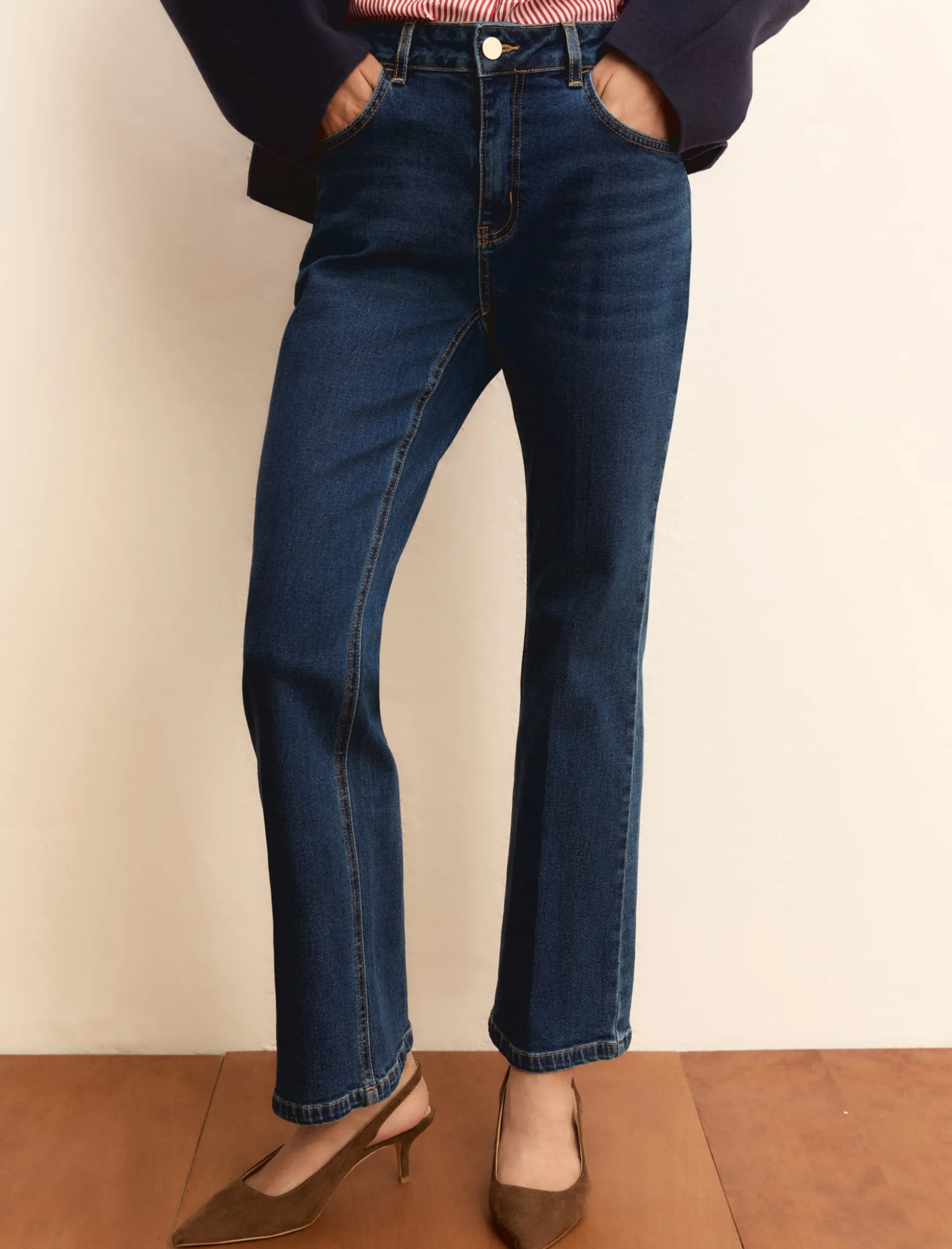 Denim slim flare - BLU