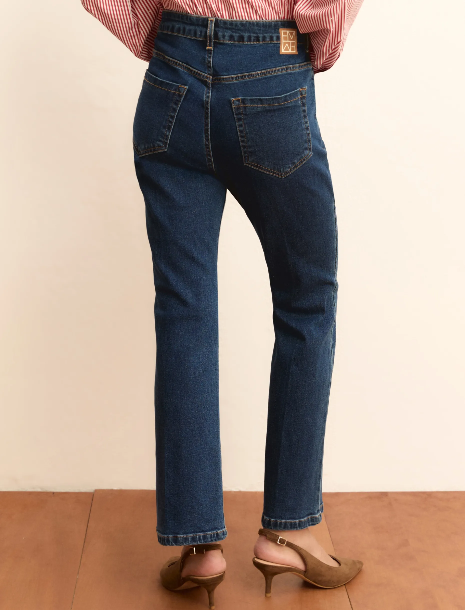 Denim slim flare - BLU