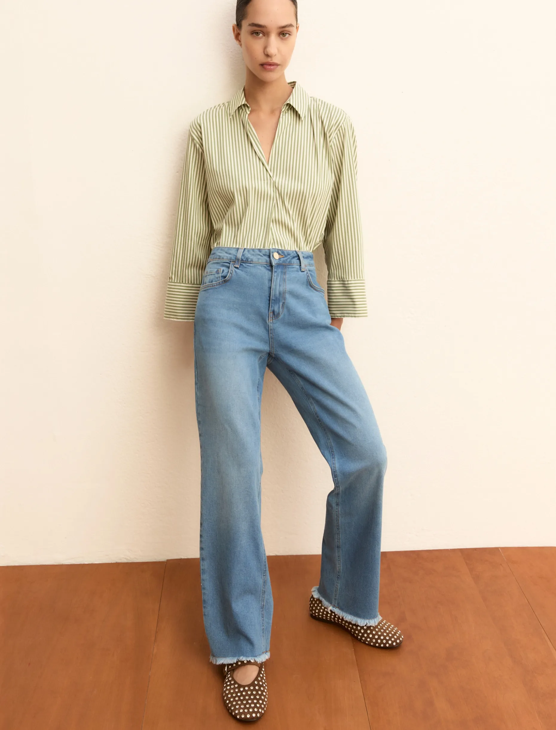 Denim straight - BLUE JEANS
