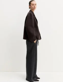 Denim jogger ampio - NERO