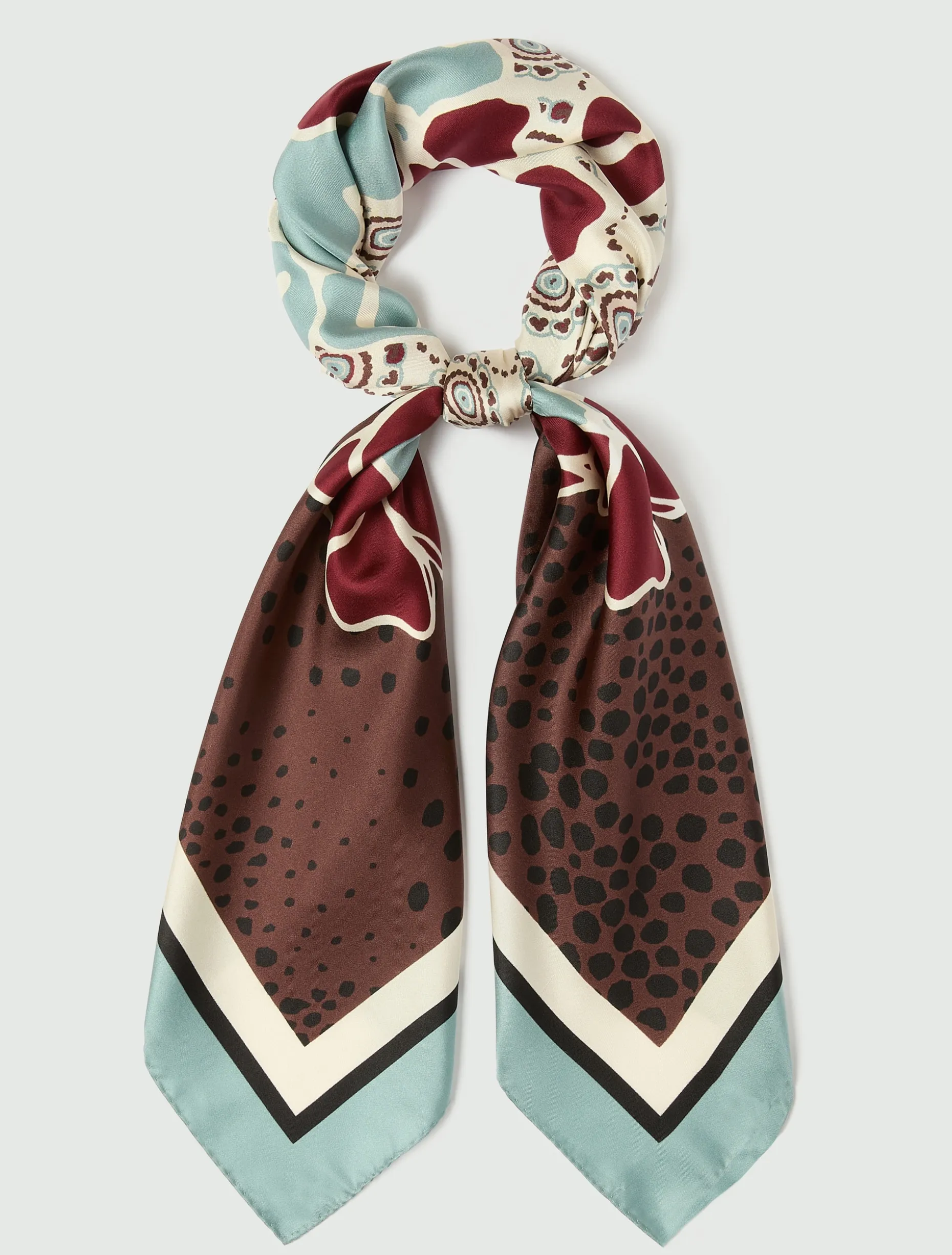 Foulard in seta - MARRONE