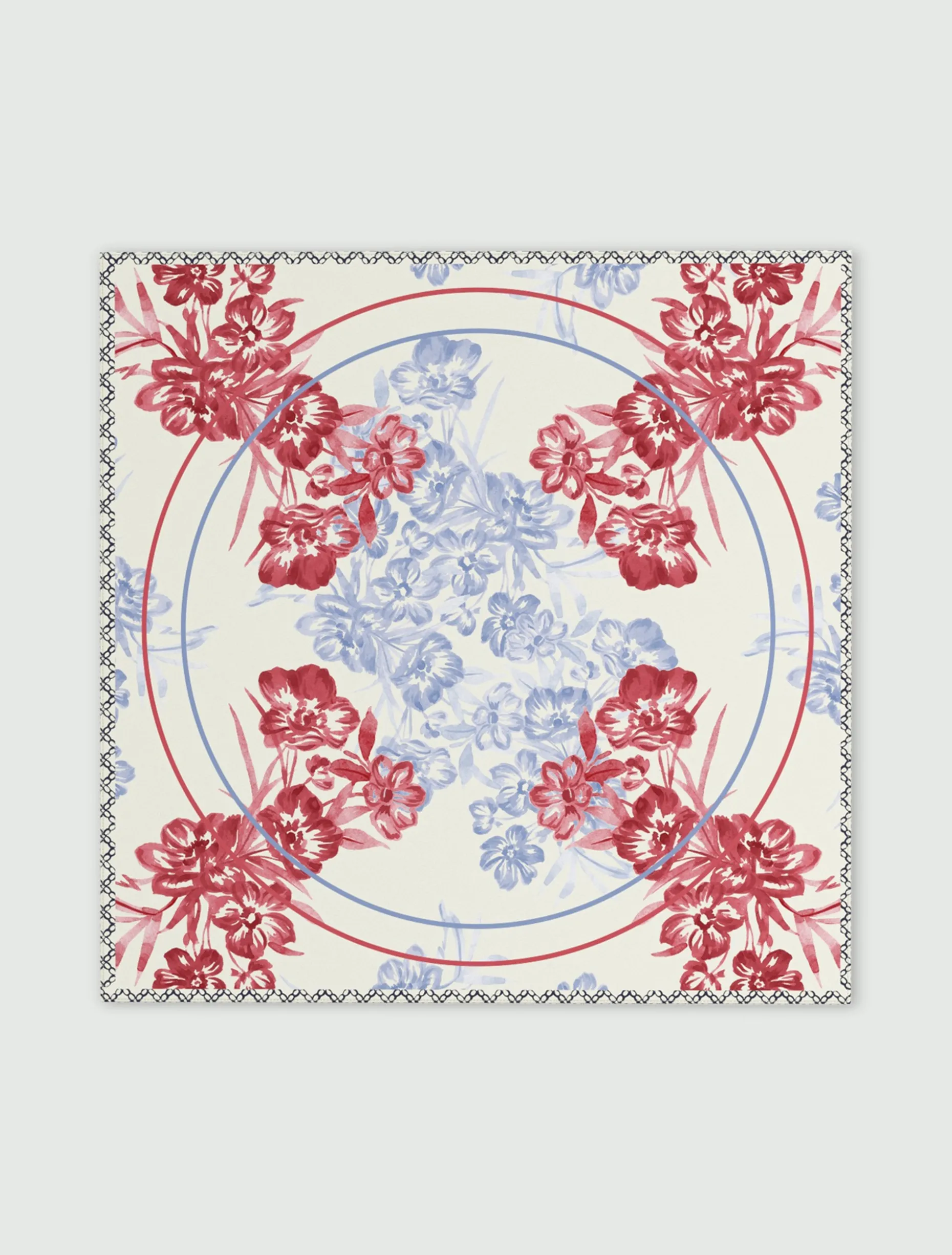 Foulard in twill - ROSSO